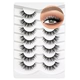 Happy Heartbeat 3D Clear Band Falsche Wimpern Natürlich Look Cat Eye...