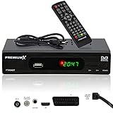 Premium X FTA 540T FullHD Digitaler DVB-T2 terrestrischer TV Receiver H.265 HEVC USB 2.0...