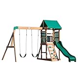 Backyard Discovery Spielturm Buckley Hill aus Holz | XXL Spielhaus für Kinder mit...