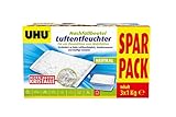 UHU Luftentfeuchter Nachfüllbeutel, Verhindert Feuchtigkeit und muffige Gerüche, 3 x...