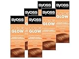Syoss Color Glow Pflegende Haartönung Kupfer (6x 100 ml), semi-permanente Coloration für...