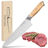 Moritz & Moritz Kochmesser 20 cm - Profi Küchenmesser - Hochwertiges Allround...