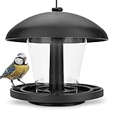 WILDLIFE FRIEND I Vogelfutterspender zum Aufhängen - 19.5x19.5x17 cm - Schwarz,...