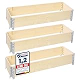 Garronda naturbelassene Hochbeete für Garten Palettenrahmen Hochbeet Holz...