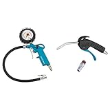HAZET Reifenfüll-Messgerät (Manometer-Messbereich 0-12 bar, Schlauchlänge 400...
