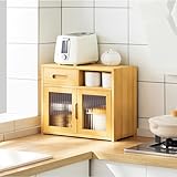Küchenschrank mit mehrschichtigem Gewürzregal und Geschirrschrank, 42 x 23 x 39 cm,...