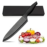 LinStyle Keramikmesser, 18 cm Klingenlänge Küchenmesser, Kochmesser Profi Messer,...