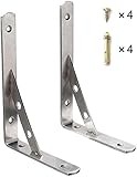 Schwerlastkonsole 350 * 200mm, 2 Stück Schwerlastträger aus 4mm Dick Edelstahl...