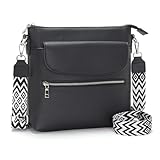 JSDOST Handtasche Damen Mittelgroß Umhängetasche Damen Groß Crossbody Bag Damen Veganes...