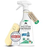 Emma Grün® Polsterreiniger für Sofa, Couch & Autositze 500ml [inkl. Polsterbürste] -...