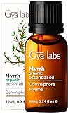 Gya Labs Ätherisches Myrrhe-Öl (10 ml) – erdiger, holziger und warmer Duft