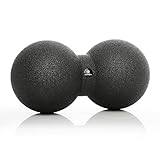 BODYMATE Großer Faszien-DUO-Ball Schwarz, Selbstmassage-Ball für...