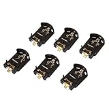 BABOS 6 Stueck Kunststoffgehaeuse CR2032 Knopfzelle Batterie Socket Halter Kasten