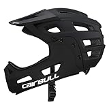 Lixada Mountainbik Helm, Fullface Helm MTB mit abnehmbarem Kinnriemen Visier...