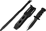 Cressi Supertotem - Tauchmesser Rettungsmesser Bootsmesser mit Glatter/Gezahnter...