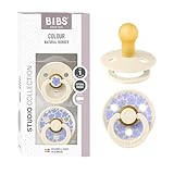 BIBS Colour Studio Schnuller 2er-Pack, BPA-frei, Kirschform Nippel....