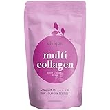 Divique Kollagen Pulver [500g] - Premium Collagen Complex Typ 1, 2, 3, 5, 10 - 100%...