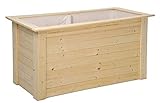 GASPO Hochbeet Gmünd, Kräuterbeet aus massivem Holz, Natur, 146 x 74 x 74 cm,...