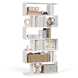 VASAGLE Bücherregal, Regal mit 6 Ebenen, Standregal, Büroregal, freistehend, Dekoregal,...
