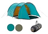 Grand Canyon Unisex – Erwachsene Robson Tunnelzelt, Blue Grass, 4 Personen