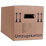 10 x Umzugskartons Kartonplus 2-wellig doppelter Boden in Profi Qualität 600 x...