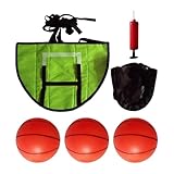 Basketballkorb Trampolin mit Ballpumpe, Trampolin Basketballkorb Indoor mit Mini...