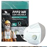 VENTUX SAFETY EQUIPMENT FFP2 NR Maske mit Ventil || Atemschutzmaske CE Zertifiziert ||...