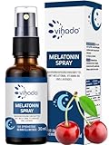 Vihado Melatonin Spray - Premium: Bis zu 5-fach höher dosiert - 180 Tage Vorrat -...