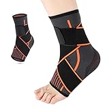 jjshund Sprunggelenk Bandage, Verstellbares Fußbandage Sprunggelenk, Atmungsaktiv...
