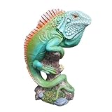 Aspinaworld Gartenfigur Leguan Figur auf einem AST 16 cm, Figur für den Garten,...
