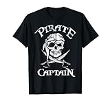 Piraten Kostüm Piratenflagge Pirat Kapitän Deko Totenkopf T-Shirt