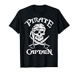 Piraten Kostüm Piratenflagge Pirat Kapitän Deko Totenkopf T-Shirt
