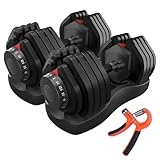 HAKENO 2x24kg/40kg Verstellbare Hanteln 15 in 1 Hantelset Einstellbare...
