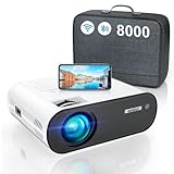 Mini Beamer, WiFi Bluetooth LED Video Beamer Full HD Unterstützung 1080P...