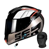 Motorradhelm, Integralhelm, Bluetooth, modulares Vollgesicht, integriertes...
