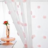 MYSKY HOME Vorhänge mit Ösen Gardinen Kurz Wohnzimmer Vorhang Transparent...