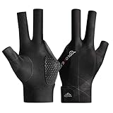 Wnddle Billard Handschuh, Snooker Handschuhe, Billiard Pool Cue Gloves, rutschfeste...