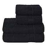 GLAMBURG Ultra Soft 4er-Pack Handtuch-Set, Baumwolle, enthält 2 übergroße Badetücher...