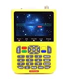 MUGISS Satellitensignal-Finder V8 Finder 3,5 Zoll DVB-S2X/S2/S 1080P HD Receiver...