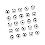 A ABSOPRO Kugellagerkugel 5mm für Schlüsselanhänger-Rad (Set aus 25 Stück)