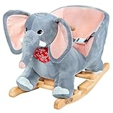 Deuba® Schaukelelefant Schaukeltier Plüsch Schaukel Wippe Pferd Einhorn Kinder...