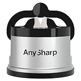 AnySharp Messerschärfer, Freihändige Sicherheit, PowerGrip Saugnapf, Sicheres...