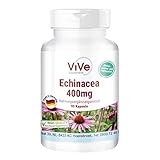Echinacea 400 mg - 90 Kapseln - hochdosiert und vegan - Sonnenhut | Qualität...
