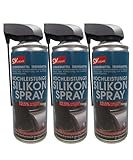 SDV Chemie Hochleistungs Silikonspray Spray 3x 450ml Siliconspray Kunststoff- und...