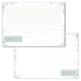 paper&you® Wochenplaner Block A4 ohne festes Datum [Blattgold] 50 Blatt...