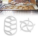 GIRAFEDA 2 Stück Brötchenstempel Set Brötchen Ausstecher Kunststoff Weiß...