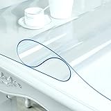 LC&TEAM Tischdecke Tischfolie Schutzfolie Tischschutz Folie Transparent 2 mm PVC...