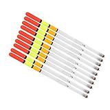 Keenso Angelposen Set, 10 STK. Robuste Kunststoff Hohl Angelposen Angeln Bobber-Sortiment...