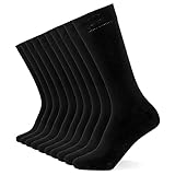 FM London (10er-Pack) Einfarbige Herrensocken - Bequeme anthrazitfarbene,...