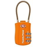 TSA-Kofferschloss | Gepäckschloss mit flexiblem Kabel | TSA-Schloss für...